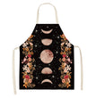 Halloween Skull Printed Cotton And Linen Apron