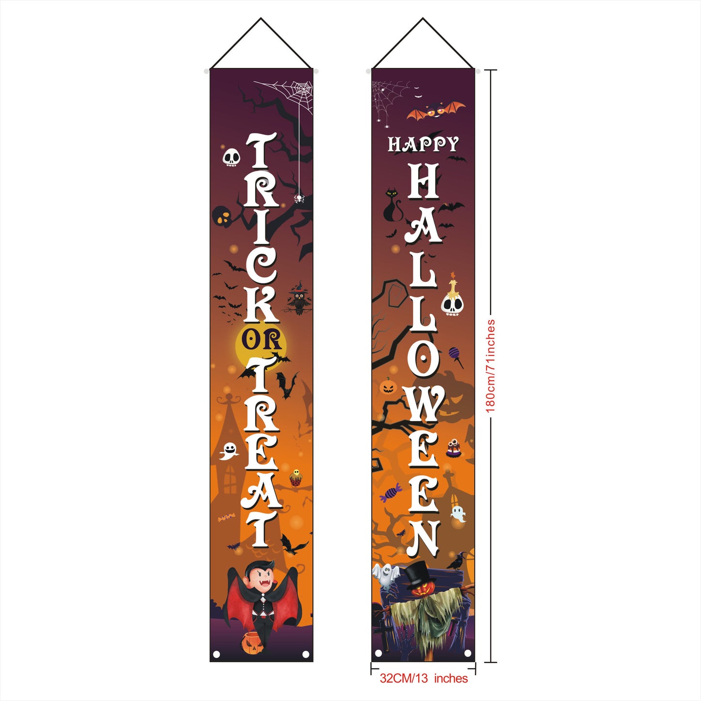 Halloween Door Curtain Couplet Banner