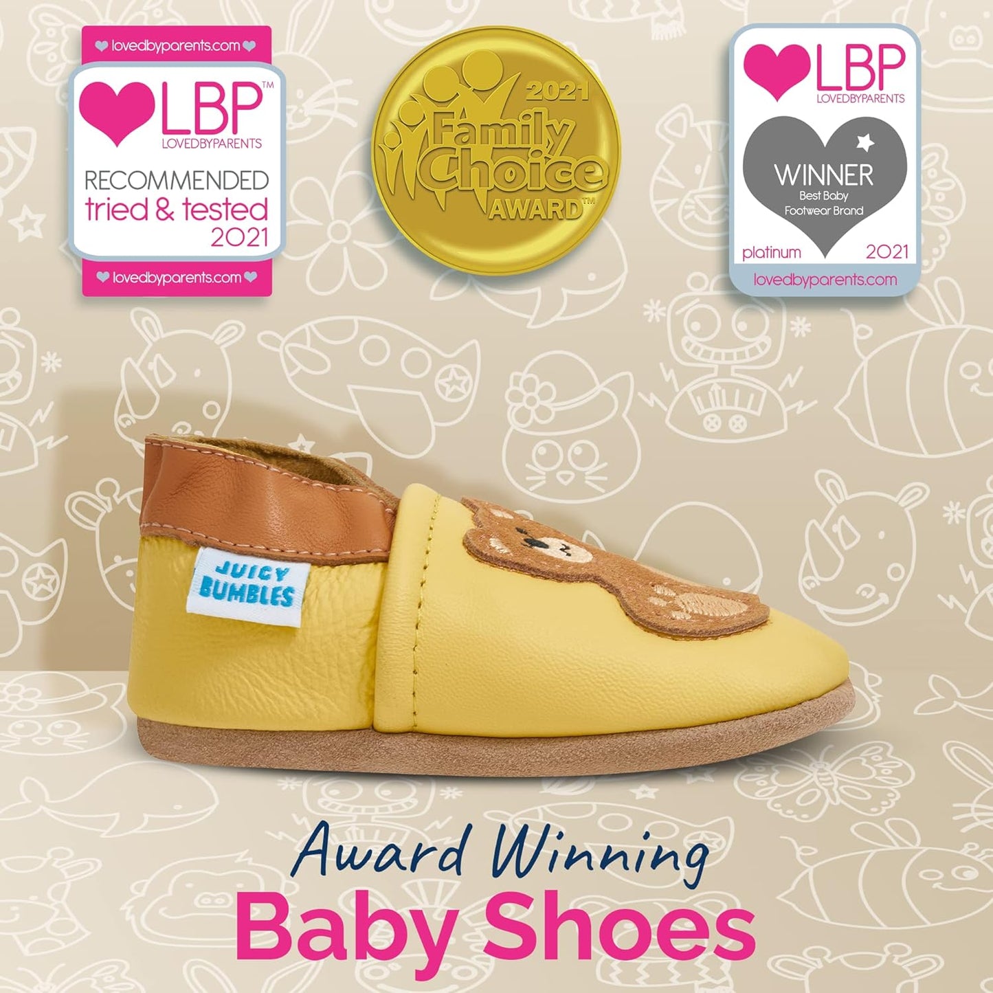 Baby Shoes - Teddy Bear - 12-18 Months