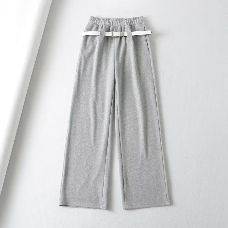 Autumn Women's American Hot Girl Belt Casual Pants