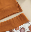 Halloween Children's Long Sleeve Sweatshirt Pumpkin Print Pants Set