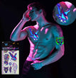 Creative Halloween Fluorescent Flower Arm Tattoo Sticker