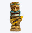 Drum Tiki Solar Light For Home And Outdoor Decor, Drum Tiki Solar Powered Flickering LED Garden Light Backyard Bongo Tiki Halloween Decoration
