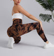 Two-color Tie-dye Tie-float High Waist Hip Lift Sports Running Fitness Pants