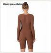 Women's Fashion Simple Solid Color Bodysuit