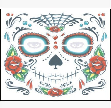 Tattoo Stickers Halloween Face Stickers Waterproof Environmental Protection Stage Props Art Makeup