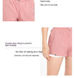Fake Two-piece Sports Shorts High Waist Drawstring Anti-exposure
