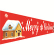 Christmas decorations Christmas couplets curtains Christmas banners pull flags Christmas curtains hanging flags window pendants