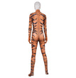 Halloween Girls Red Black Cat Cosplay Tiger Print Bodysuit