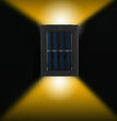 2 Pack New Solar Deck Lights Outdoor Waterproof LED Steps Lamps For Stairs Fence
