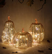 Halloween Decorative Glass Pumpkin Lantern