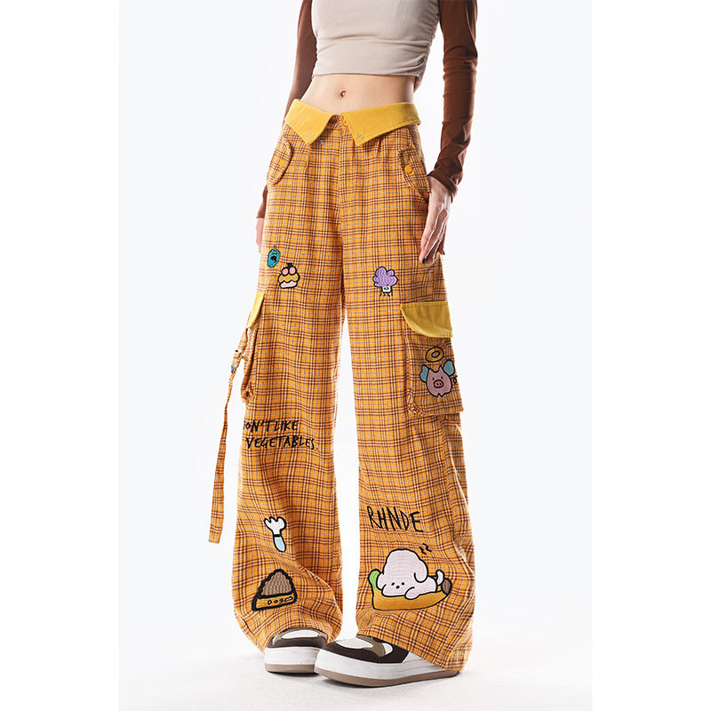 Casual All-match Loose Straight Wide-leg Pants