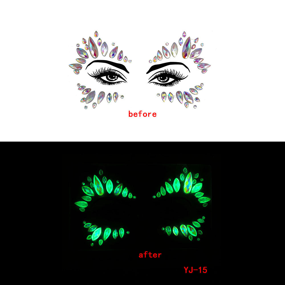 Halloween Ghost Face Crystal Diamond Sticker Diamond Luminous