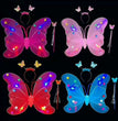 Glowing butterfly wings with lights children's costumes