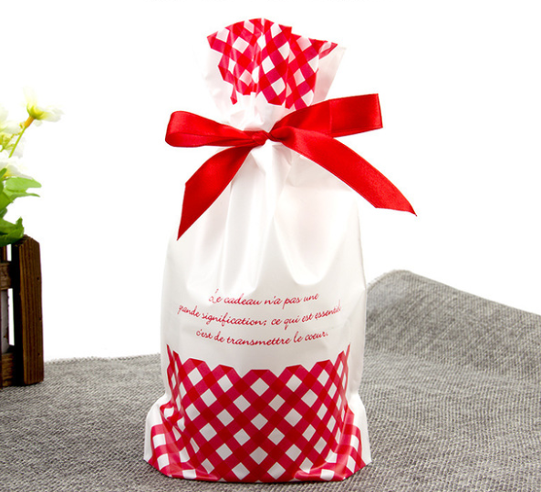 Christmas old man tree drawstring bag