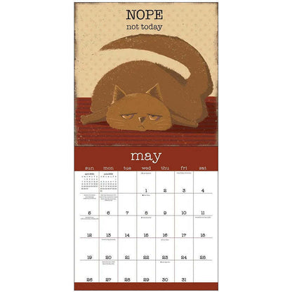 A Year Of Snarky Cats 2024 Wall Calendar