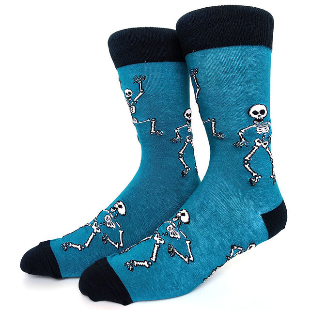 NEW Halloween Socks Pumpkin Bat Human Skeleton