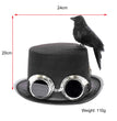 Steampunk crow hat