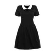 Halloween Wednesday Black Dress Cosplay