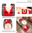 Merry Christmas Bathroom Curtain Santa Claus Toilet Seat Christmas Decorations