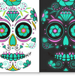 Funny Halloween Two-color Luminous Tattoo Sticker Face
