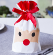 Christmas old man tree drawstring bag