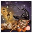 Halloween Cat Square Rhombus Cartoon Embroidery Diamond Painting