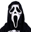 Halloween Horror Grimace Mask Red Tongue Black Face