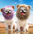 Christmas Funny Hat Cap Pet Dress Simulation Toy Halloween Party Festival Lion Hair Mane Ears Head Cap Scarf Cosplay Costume