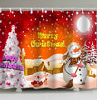 Christmas shower curtain