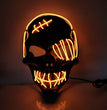 Scar One-eyed Pirate Mask Bloody Horror Cold Light Halloween Mask Led Glowing Mask