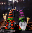 Halloween Fashion Broomstick Faceless Doll Figurine