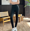 Thick Double Pocket Leggings Outer Wear Latex Shark Pants