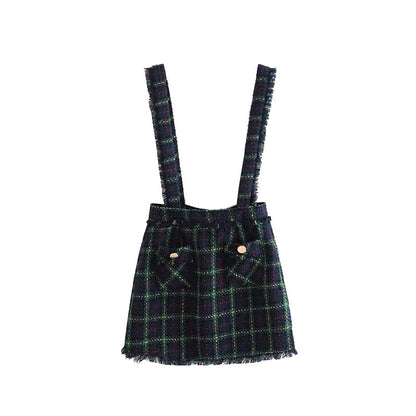 Women's Twill Soft Vest Camisole Skirt
