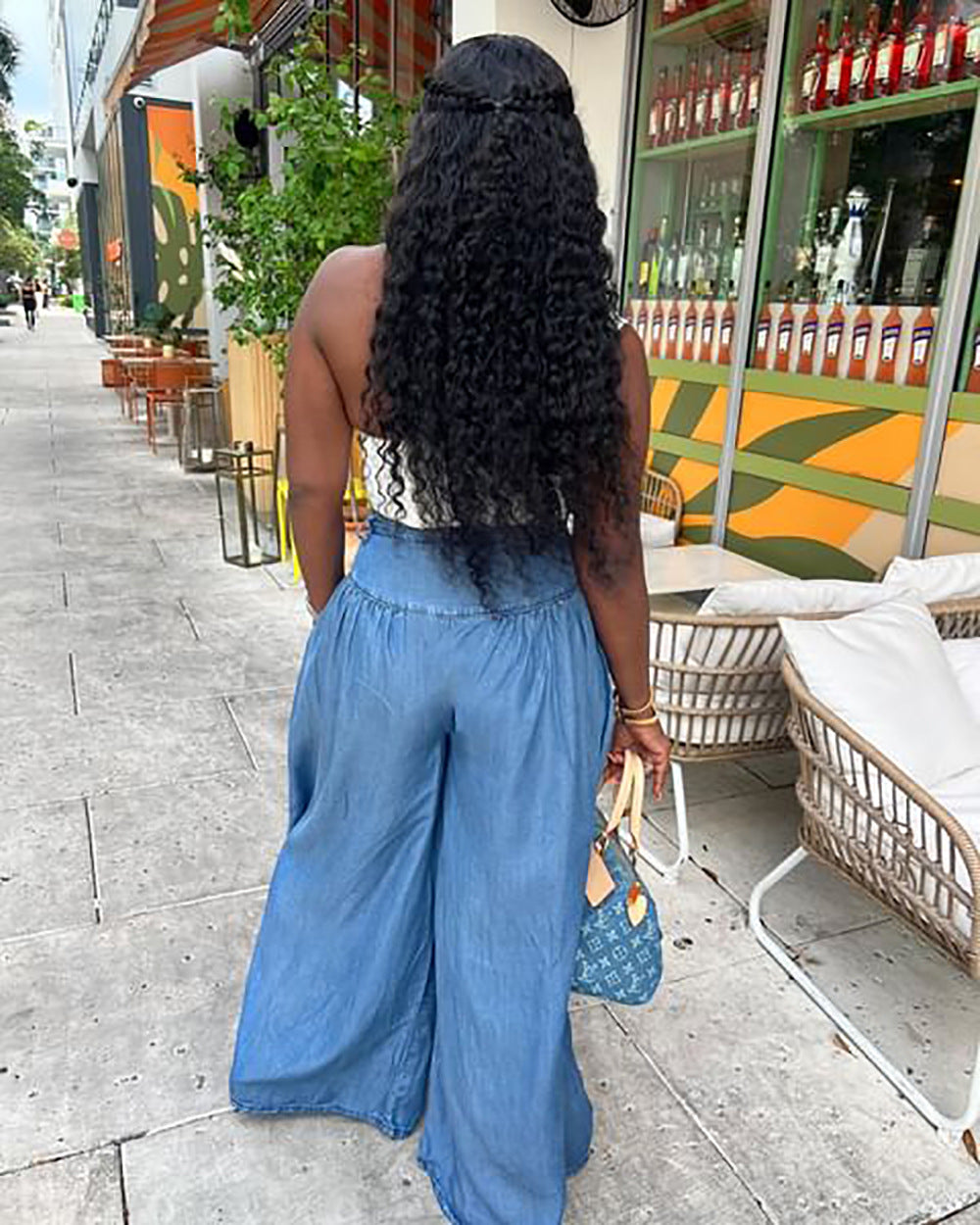 Personality Street Fashion Straight Wide Leg Pants