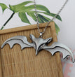 Halloween Animal Bat Wing Diamond Necklace