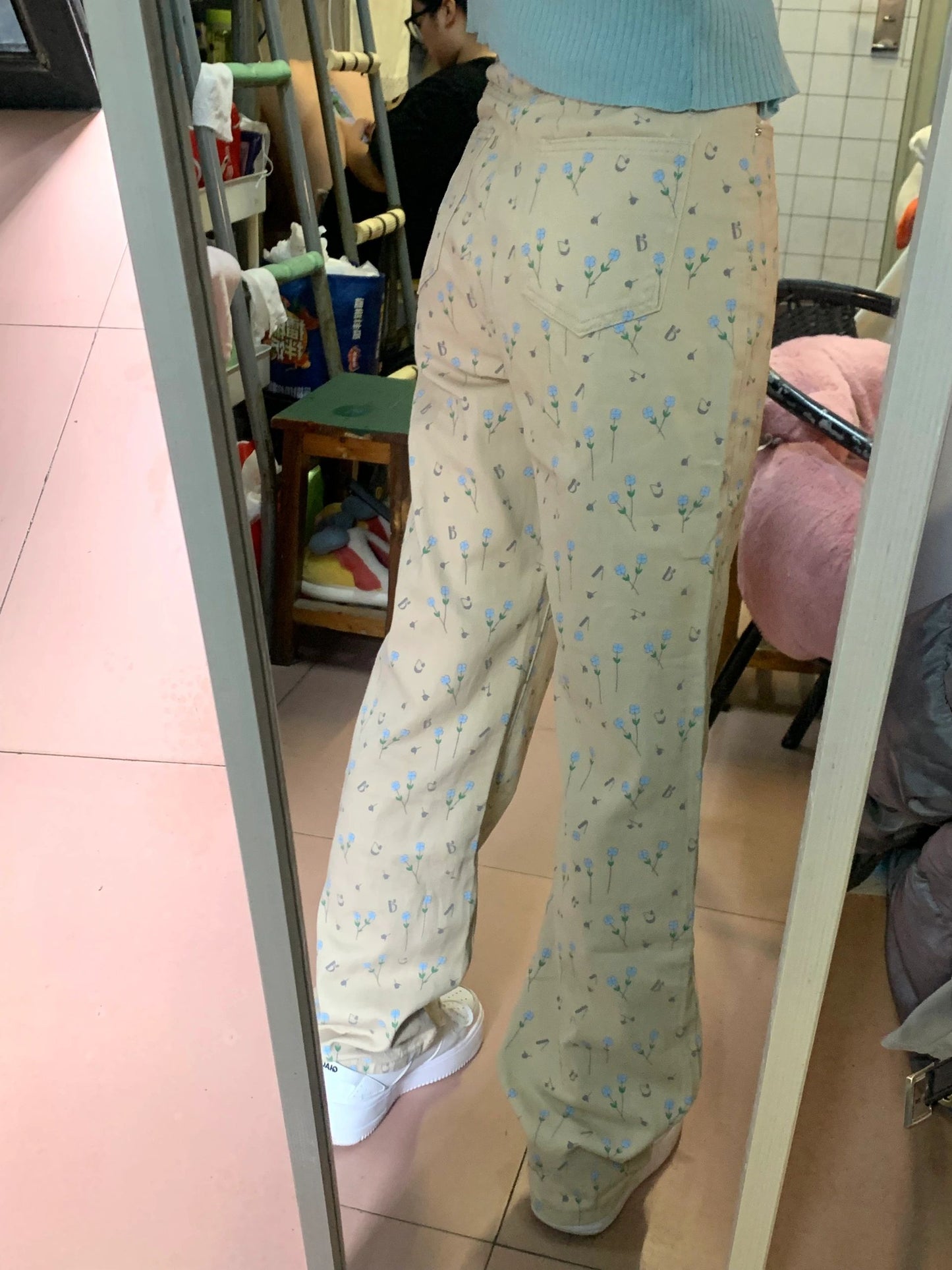Casual High Waisted Straight Leg Wide Leg Pants