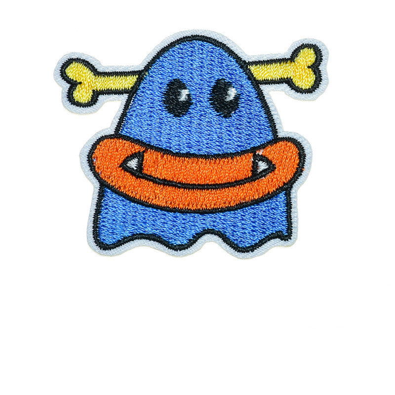 Cartoon Embroidery Halloween Clothes Pants Decorative Fabric Patch