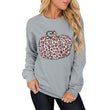 European And American Women's Halloween Leopard Pumpkin Print