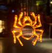 Halloween Window Hanging LED Lights Spider Pumpkin Hanging Ghost Horror Atmosphere Lights Holiday Party Decorative Lights Home Decor