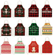 Cotton linen creative Christmas apron