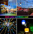 41FT LED Outdoor Fairy String Light Hanging Bulb Waterproof Garden Decor Plug In