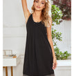 Contrast Color Stitching Sleeveless Vest Casual Homewear Nightdress For Women