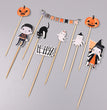 Bat Pumpkin Spider Ghost Halloween Card