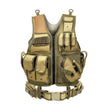 Equipped with tactical vest and vest