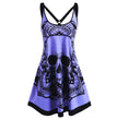 New Women's Halloween Print Sleeveless Dress