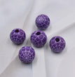 Halloween Spider Web Colored Wood Beads