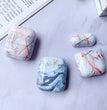 Compatible with Apple, White Marble Case for Airpods Earphone Case