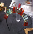 Natural Crystal Halloween Crown Hair Clasp