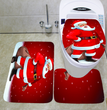 Merry Christmas Bathroom Curtain Santa Claus Toilet Seat Christmas Decorations
